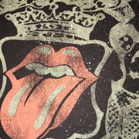 EUC Distressed Rolling Stones hoodie size XS - Picture 8 of 11